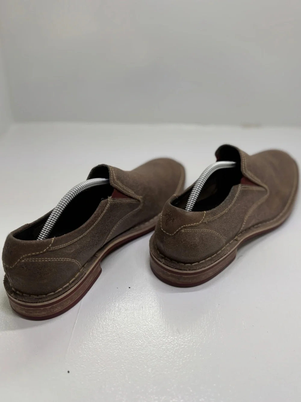 Cole Haan Nike Air Slip On Loafers Brown Leather Men’s 10 Comfort Dress Shoes